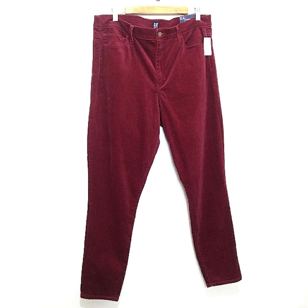 Gap Denim High Rise True Skinny Ankle Velveteen Pants Size 34R